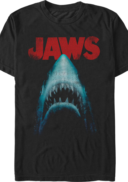 Vintage Great White Shark Jaws T-Shirt - main product image