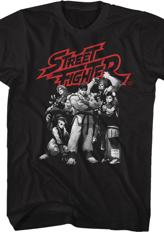 Vintage Group Pose Street Fighter T-Shirt - main product image