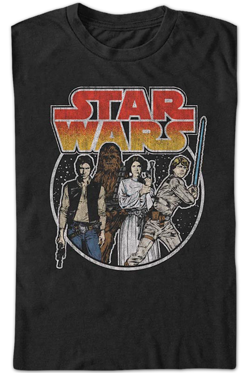 Vintage Character Circle Star Wars T-Shirtmain product image
