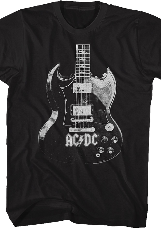 Vintage Guitar ACDC Shirt - main product image