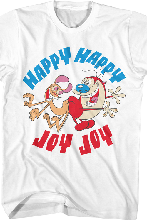 Vintage Happy Happy Joy Joy Ren And Stimpy T-Shirtmain product image
