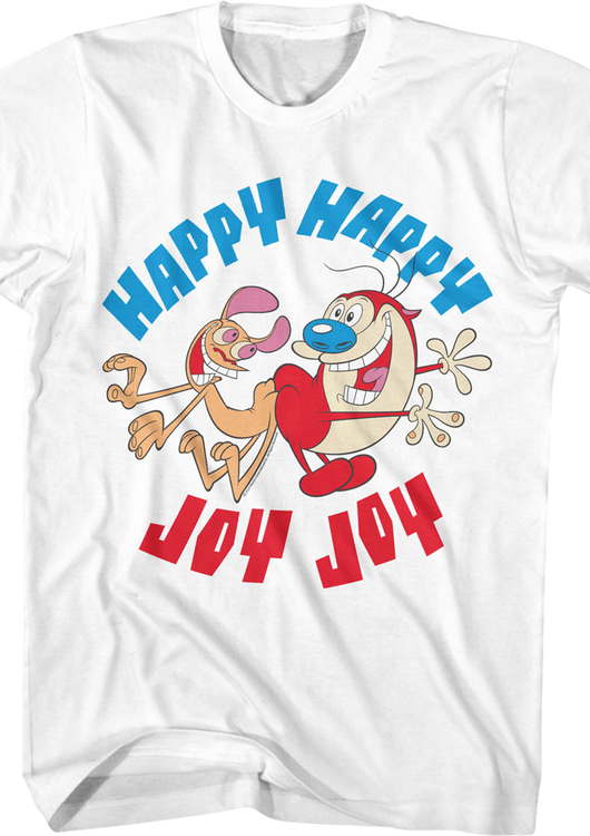 Vintage Happy Happy Joy Joy Ren And Stimpy T-Shirt - main product image