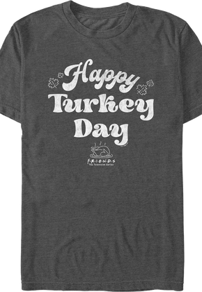Vintage Happy Turkey Day Friends T-Shirt