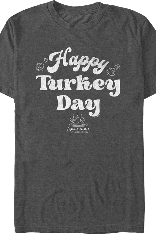 Vintage Happy Turkey Day Friends T-Shirtmain product image