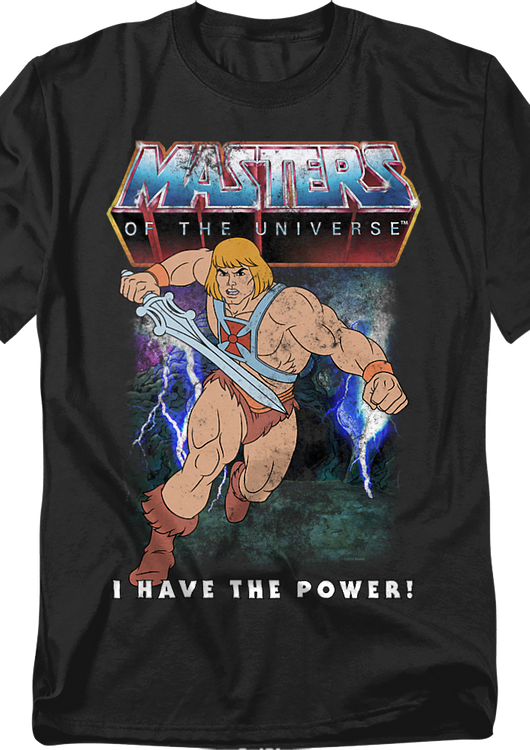 Vintage He-Man I Have The Power Pose Masters Of The Universe T-Shirt - main product image