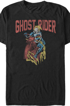 Vintage Hell Cycle Ghost Rider Marvel Comics T-Shirt