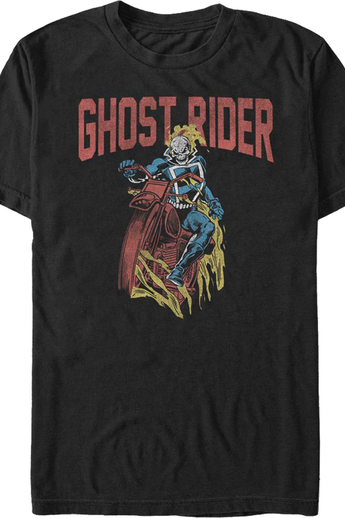 Vintage Hell Cycle Ghost Rider Marvel Comics T-Shirt - main product image