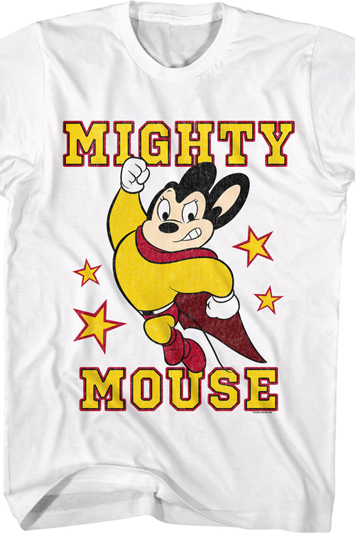 Vintage Hero Pose Mighty Mouse T-Shirtmain product image
