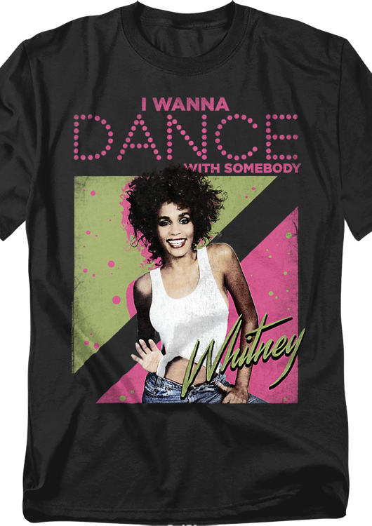 Vintage I Wanna Dance With Somebody Whitney Houston T-Shirt - main product image