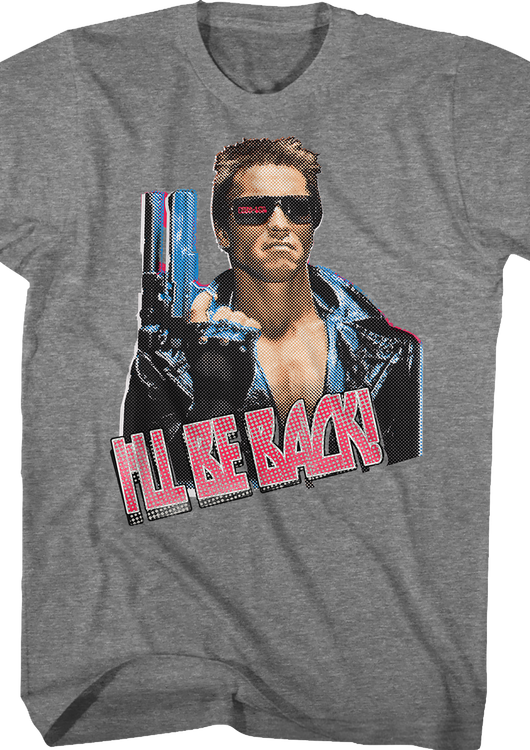 Vintage I'll Be Back Terminator T-Shirt - main product image