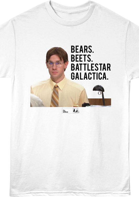 Vintage Jim Bears Beets Battlestar Galactica The Office T-Shirt - main product image