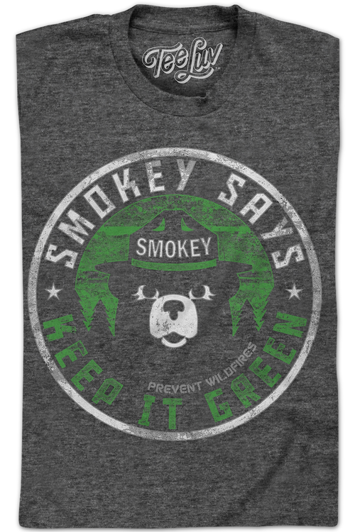 Vintage Keep It Green Smokey Bear T-Shirtmain product image