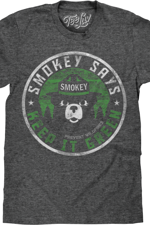 Vintage Keep It Green Smokey Bear T-Shirtmain product image