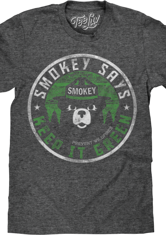 Vintage Keep It Green Smokey Bear T-Shirt - main product image