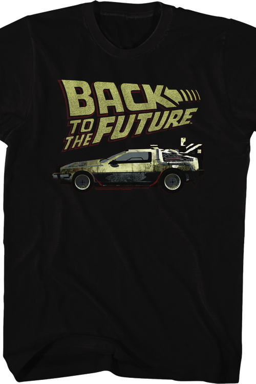 Vintage Logo & DeLorean Back To The Future T-Shirtmain product image