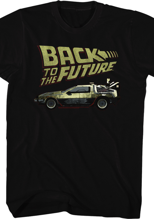 Vintage Logo & DeLorean Back To The Future T-Shirt - main product image