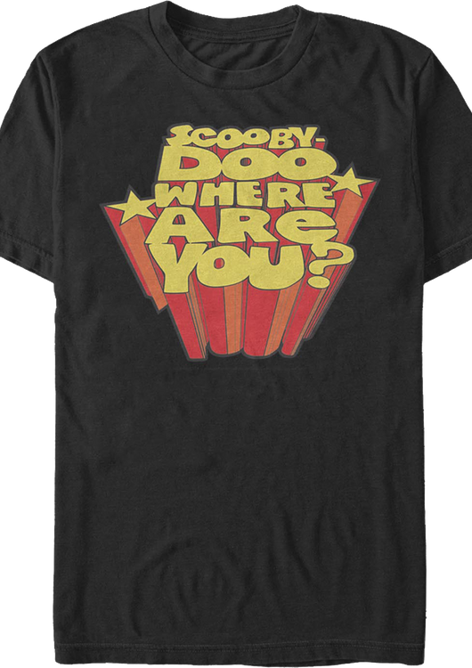 Vintage Logo Scooby-Doo Where Are You T-Shirt - main product image