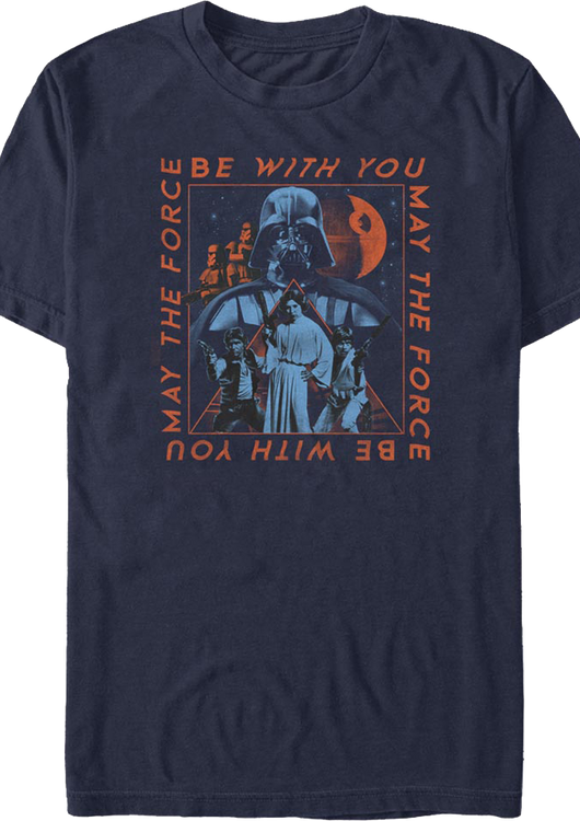 Vintage May The Force Be With You Star Wars T-Shirt - main product image