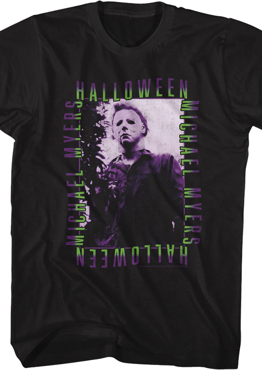 Vintage Michael Myers Photo Halloween T-Shirt - main product image