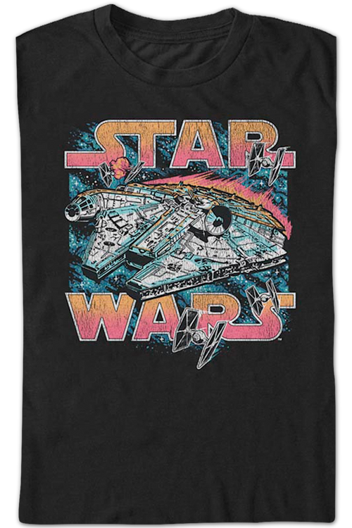 Vintage Millennium Falcon Star Wars T-Shirtmain product image