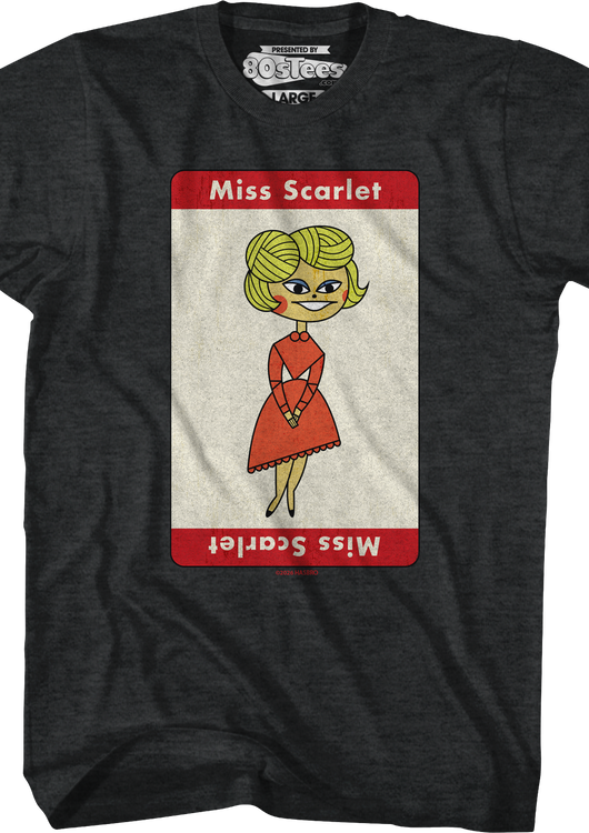 Vintage Miss Scarlet Clue T-Shirt - main product image