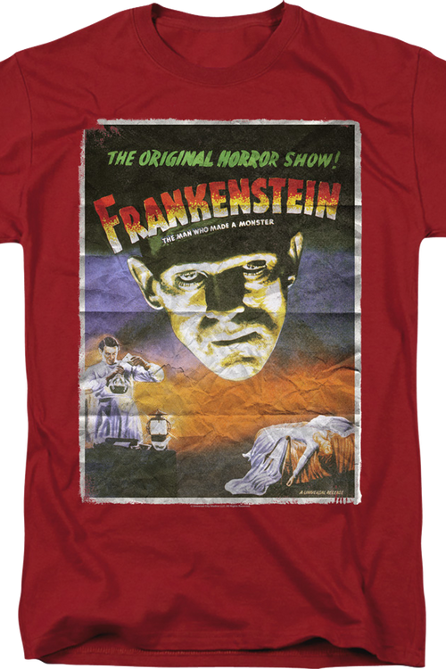 Vintage Movie Poster Frankenstein T-Shirt - main product image