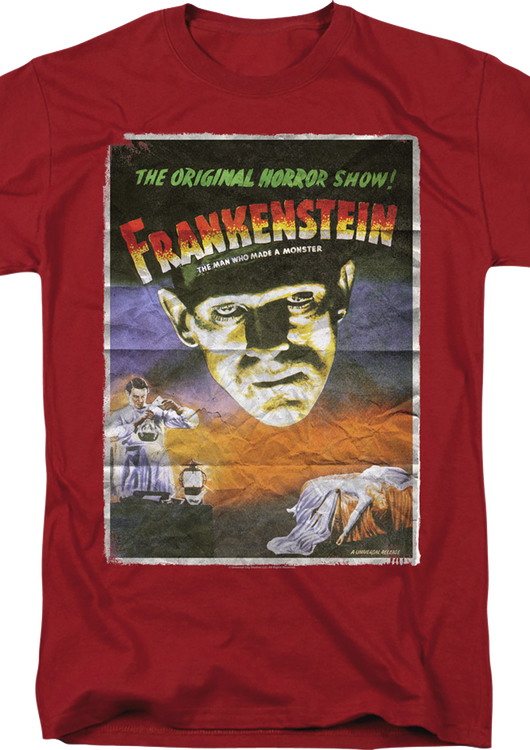 Vintage Movie Poster Frankenstein T-Shirt - main product image