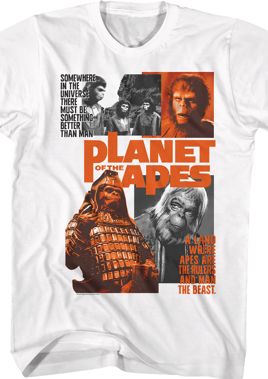 Vintage Movie Poster Planet Of The Apes T-Shirt - main product image