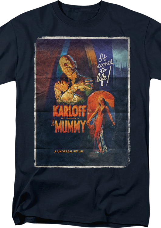 Vintage Movie Poster The Mummy T-Shirt - main product image