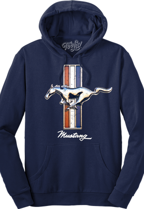 Vintage Mustang Logo Ford Hoodie
