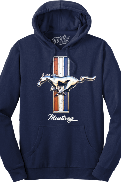 Vintage Mustang Logo Ford Hoodiemain product image
