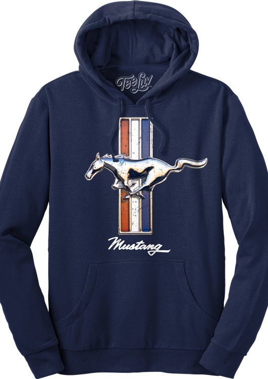 Vintage Mustang Logo Ford Hoodie - main product image
