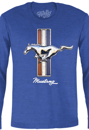 Vintage Mustang Logo Ford Long Sleeve Shirt