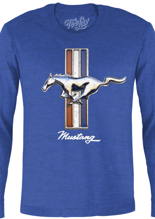 Vintage Mustang Logo Ford Long Sleeve Shirt - main product image