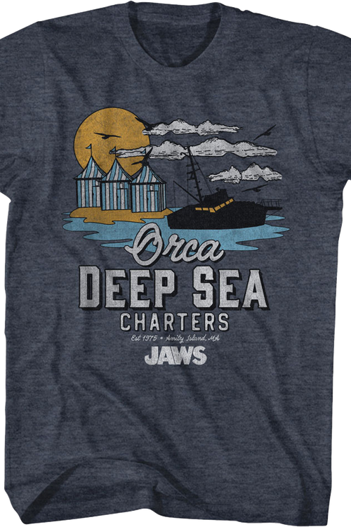 Vintage Orca Deep Sea Charters Jaws T-Shirt - main product image