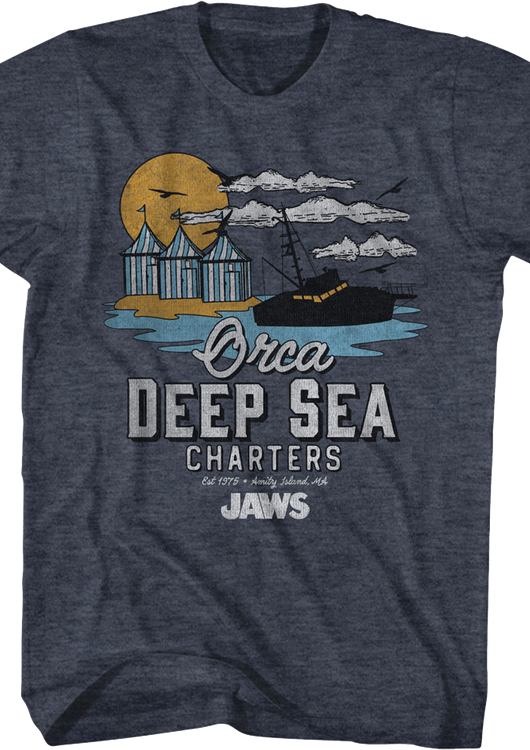 Vintage Orca Deep Sea Charters Jaws T-Shirt - main product image