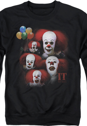 Vintage Pennywise Clown Collage IT Sweatshirt