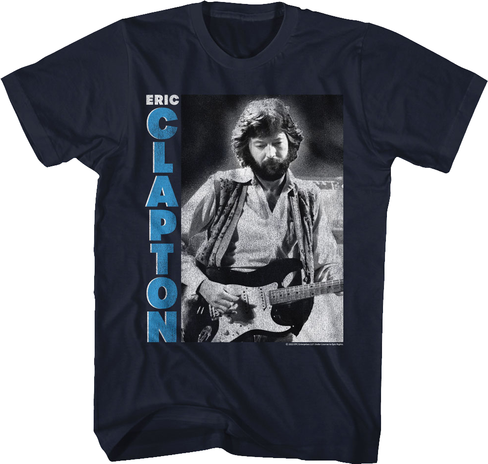 T-shirt Eric Clapton Officiel "Blackie" - Homme, Noir, Coton, Logo Signature, Taille L - 9