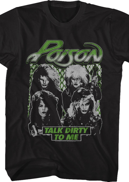 Vintage Photo Talk Dirty To Me Poison T-Shirt - main product image