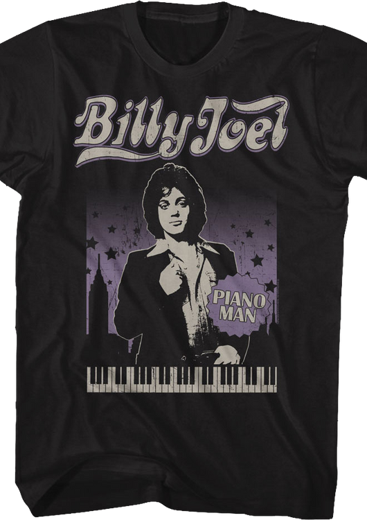 Vintage Piano Man Billy Joel T-Shirt - main product image