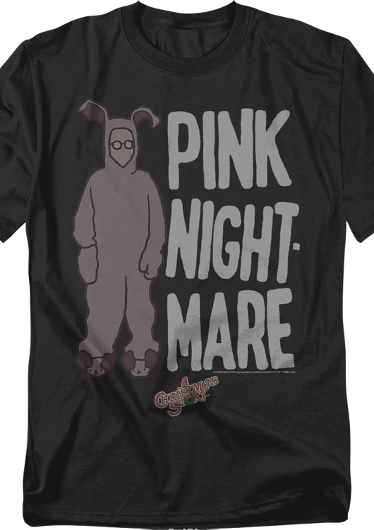Vintage Pink Nightmare Christmas Story T-Shirt - main product image