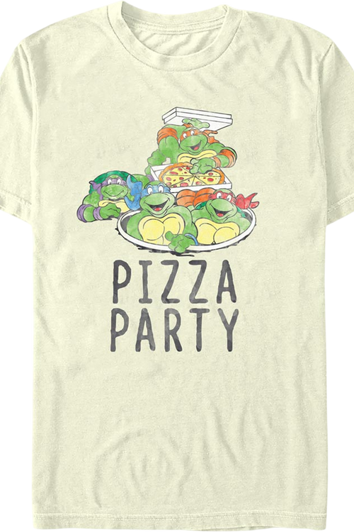 Vintage Pizza Party Teenage Mutant Ninja Turtles T-Shirtmain product image