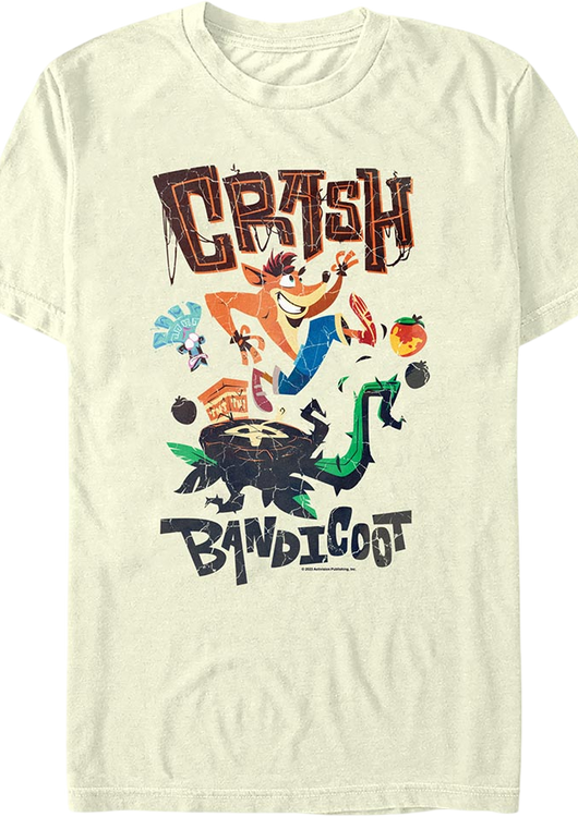 Vintage Poster Crash Bandicoot T-Shirt - main product image