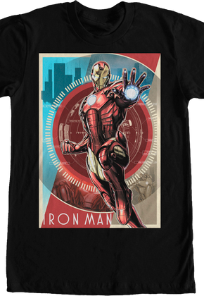 Vintage Poster Iron Man T-Shirt