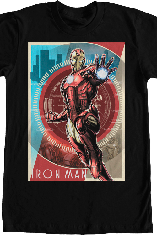 Vintage Poster Iron Man T-Shirt - main product image