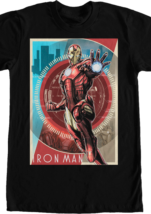 Vintage Poster Iron Man T-Shirt - main product image