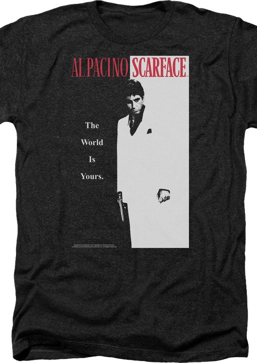 Vintage The World Is Yours Poster Scarface T-Shirt - main product image