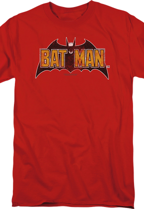 Vintage Red Batman Logo DC Comics T-Shirt