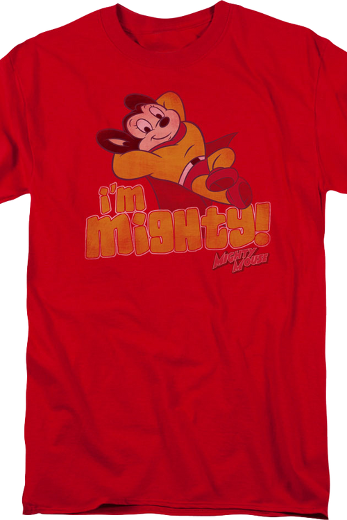 Vintage Red Mighty Mouse T-Shirtmain product image