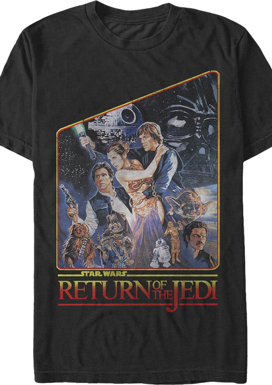 Vintage Return of the Jedi Poster Star Wars T-Shirt - main product image